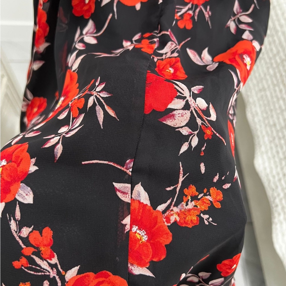 Lulu's Ruffled Red and Black Mini Dress - Picture 9 of 12